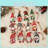 American Style Christmas Home Decor Hand-painted Wooden Hanging Ornament Set Cute Forest Man Design