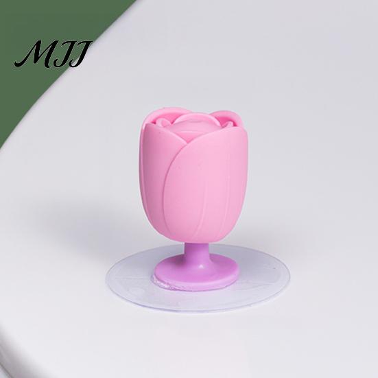 Non Slip Toilet Seat Handle Lid Lifter with Flower Handle, Silicone Easy Lifting Opener, Adjustable Anti-slip Gadget, No-touch for Bathroom Convenient