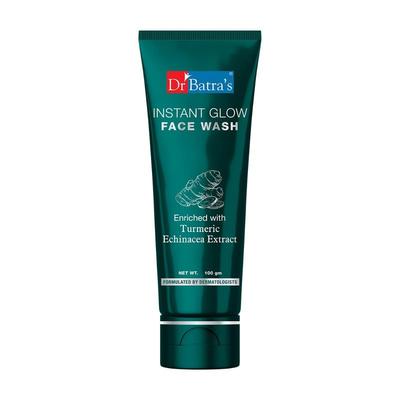 Dr Batra's Instant Glow Face Wash 100g Pack of 1 for Glowing Skin and Clear Complexion, Paraben & Silicone Free