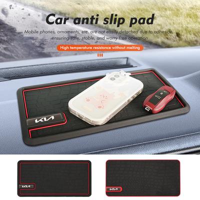 For Car Logo Anti-Slip Mat Dashboard Silicone Sticky Storage Pad Ceed Sportage Rio K5 K2 Optima Cerato Venga Sedona