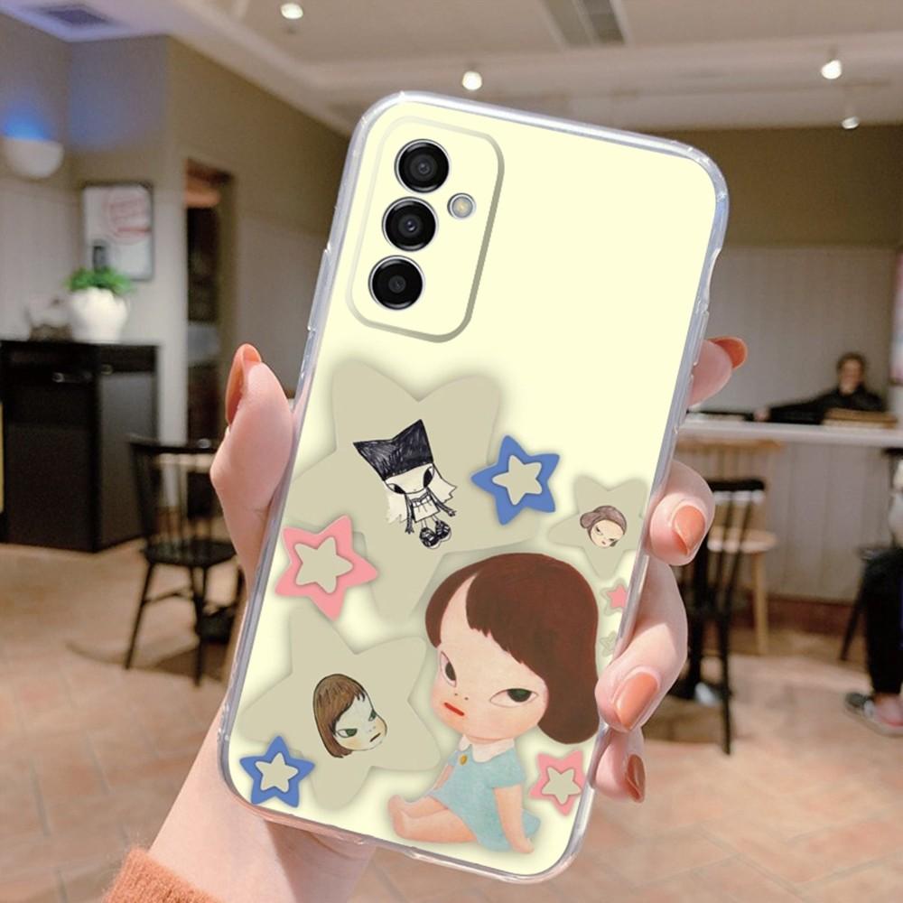 Art Yoshitomo Nara Phone Case Silicone For Samsung S30,S23,21,22,20 Ultra,S20 FE lite,S10,9,PIus Note20ultra Cover Clear