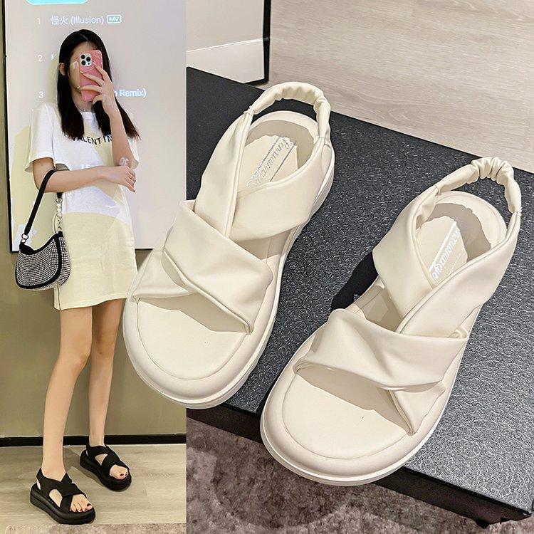Sports sandals women's summer soft sole lightweight 2025 new fashion simple versatile platform casual women's shoes