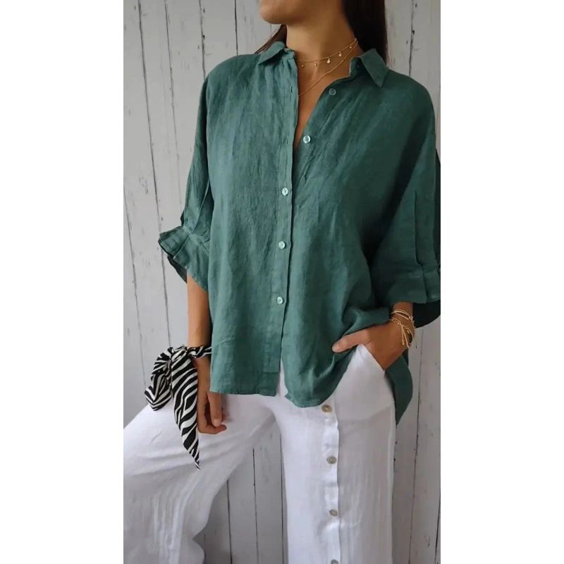 2025 European and American Spring European and American Back Lace-up Design Shirts Back Strap Women Shirt