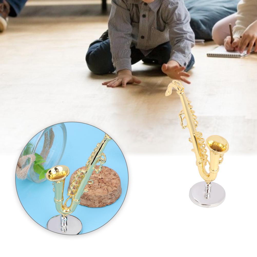 1:12     Alloy Saxophone Musical Instrument Decoration Accessories Children Toy