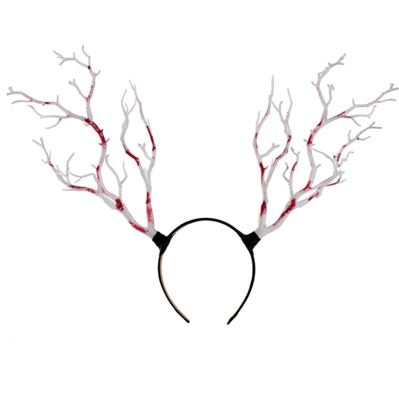 

Cosplay Costume Witch Bloody Hair Hoop Gothic Bloody Hair Styling for Live Show Headband Gothic Witch