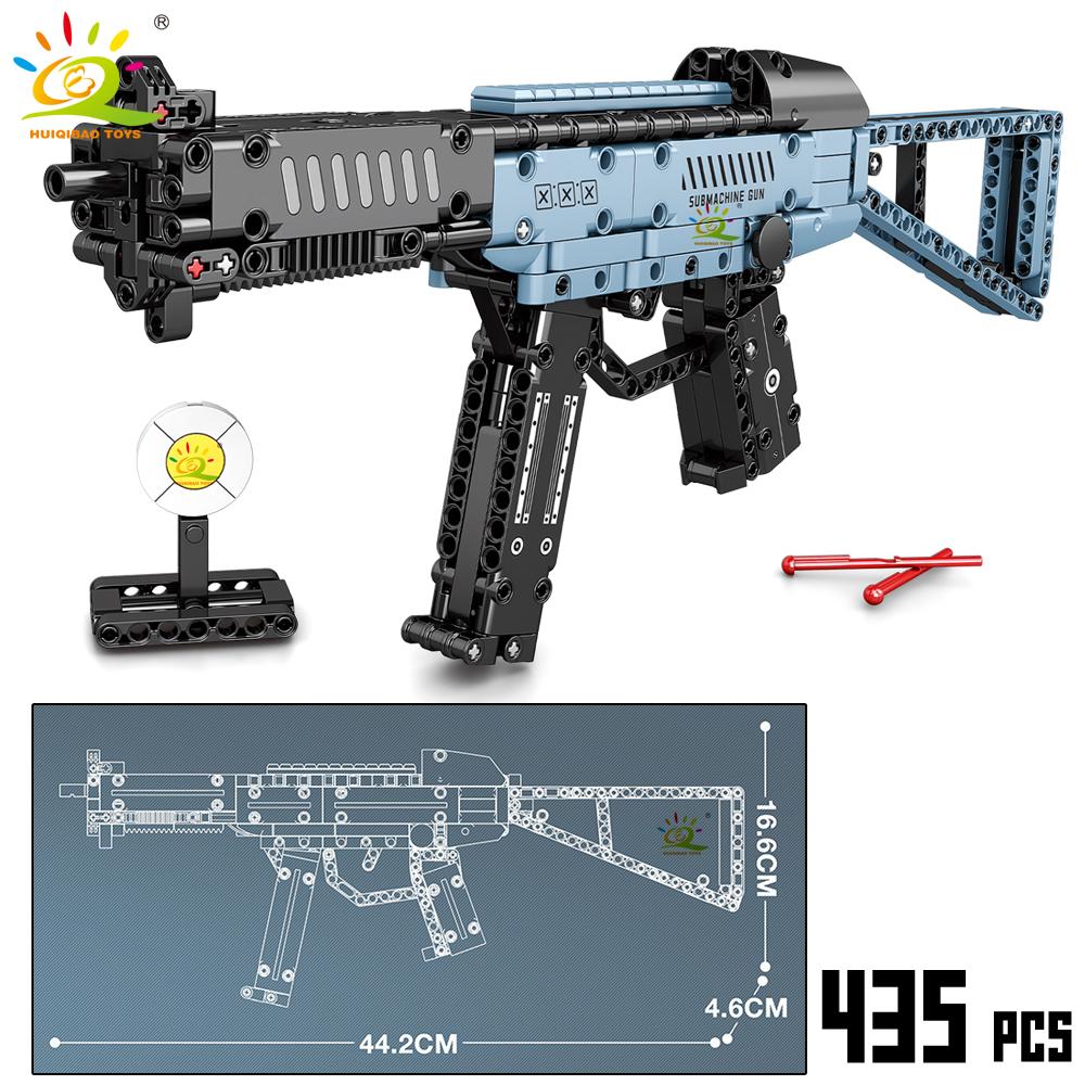 Non-Toxic 98K Ak47 Assault Rifle Model Building Blocks Military Army Weapon Pistol Building Block Imitation Gun Brick Toy For Kid