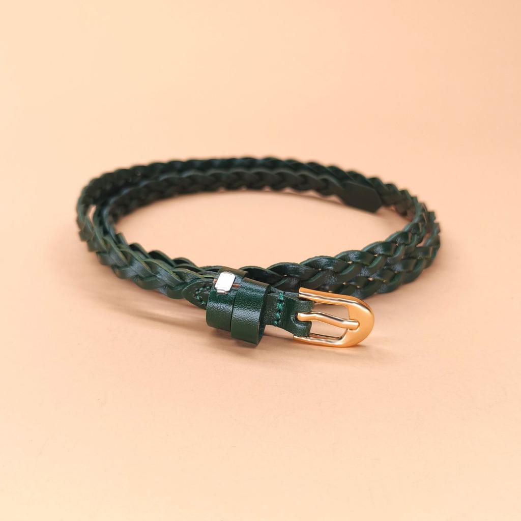 Handgefertigter Damengürtel aus gewebter Baumrinde der ersten Schicht mit Dornschließe, modische und vielseitige Dekoration