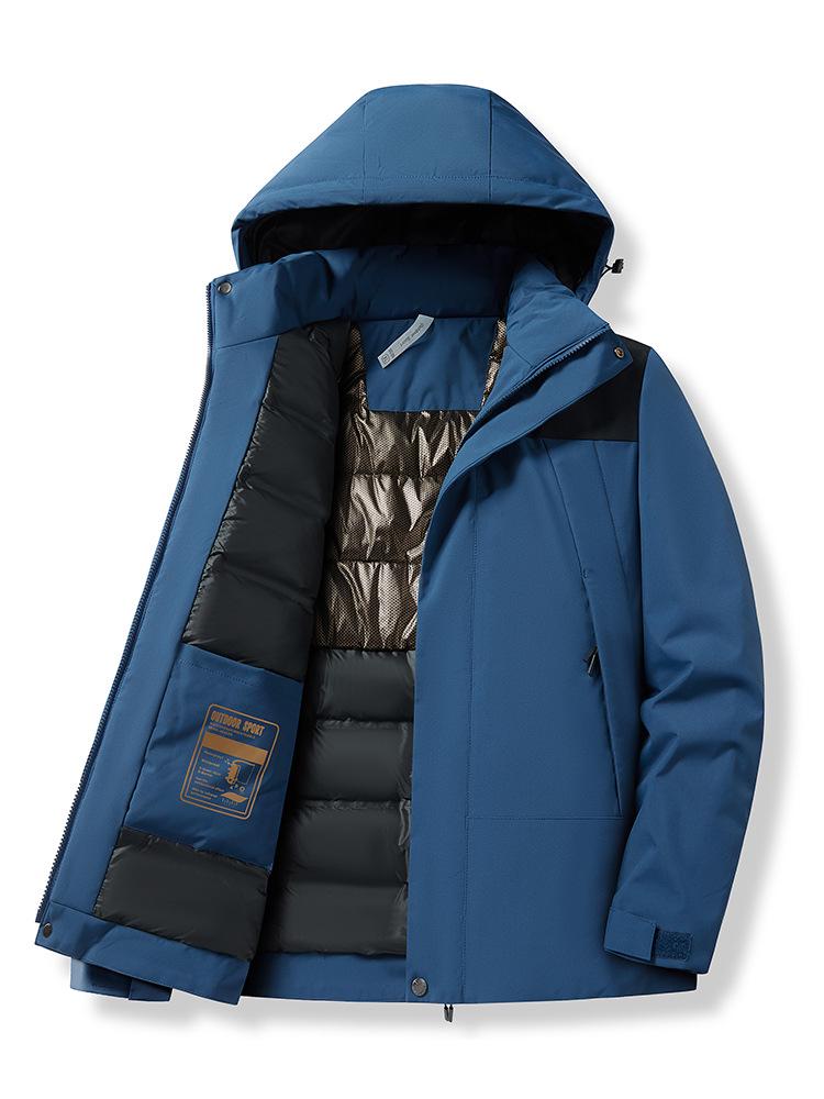 Camel HJCAMEL Windproof Waterproof Couples Cotton Windbreaker Jacket for Autumn & Winter Mountaineering