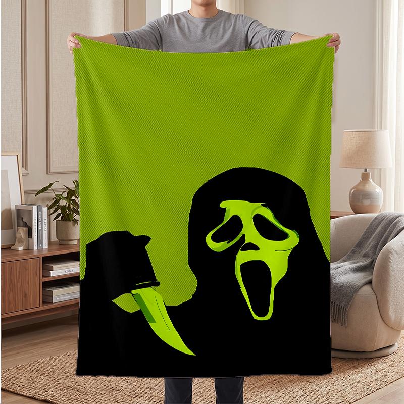 Ghostface Soft Warm Flannel Blankets Comfortable Blanket for Home Decoration Gifting