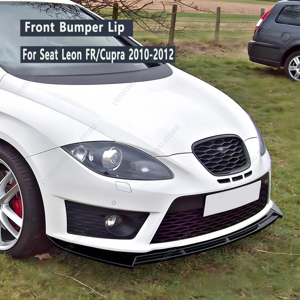 Car Front Bumper Lip Spoiler Splitter Diffuser For Seat Leon MK2 2.5 FR Cupra 2010-2012 Facelift Air Blade Bodykits Tuning