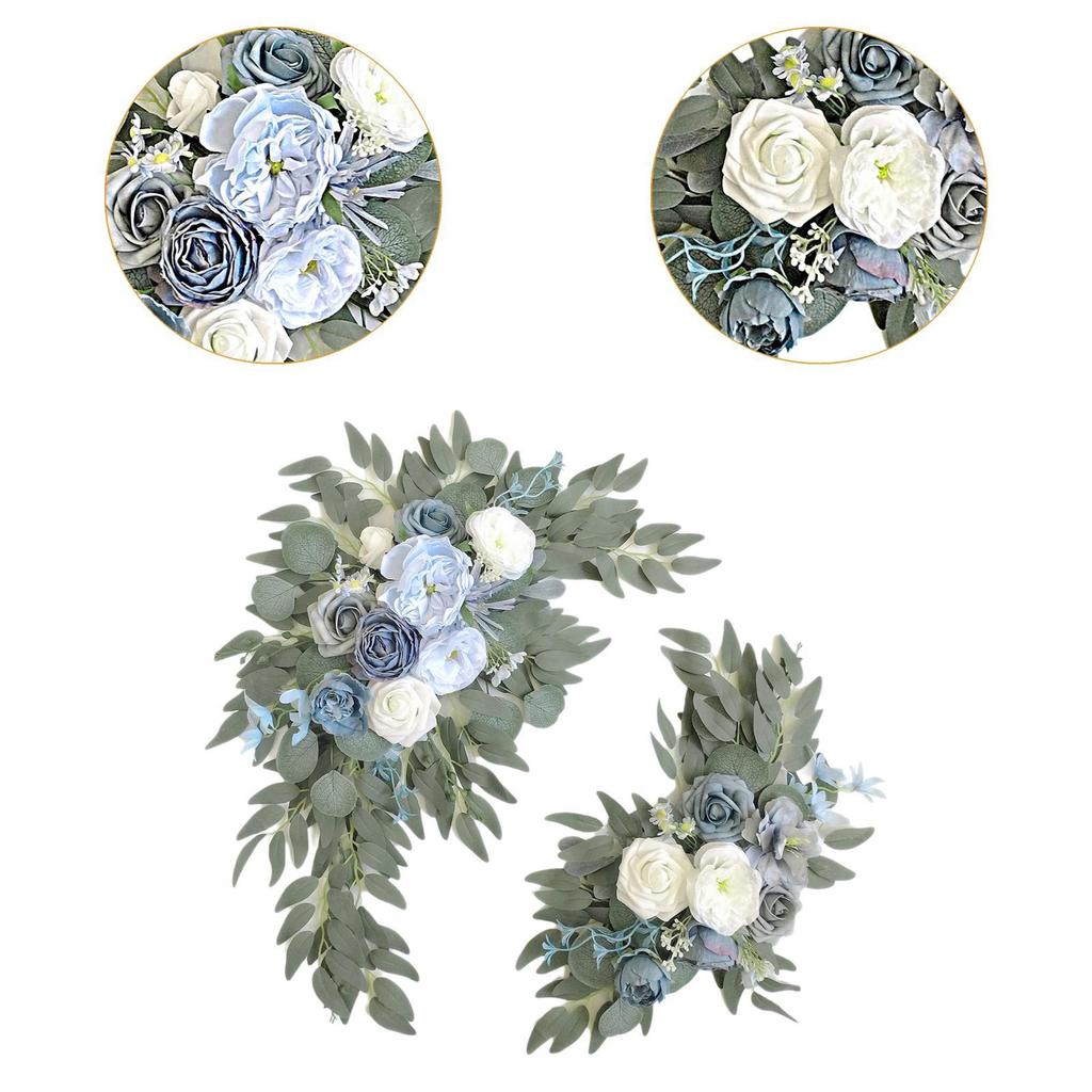 Artificial Flower Swag Set Wedding Decor Handcraft Hanger Wreath Wedding