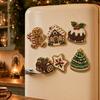 DIY Kunst-Sets mit Kunstperlen 6 Stück/Set Kühlschrankmagnet-Set, Weihnachts-Schneemann-Baum-Weihnachtsmann Feiertags-Heimdekorationen Magnete, Mosaik-Kühlschrank-Dekoration für