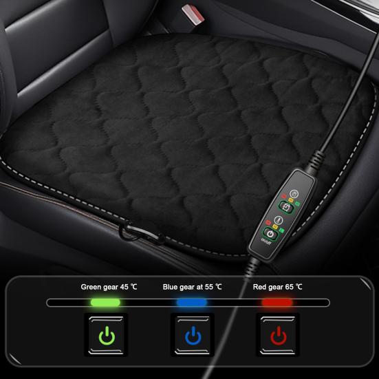Almofada Universal para Assento de Carro Pelúcia Macia Fundo Antiderrapante Almofada de Assento para Carro SUV Caminhão Assentos Dianteiros Tiras Ajustáveis Capa para Assento de Carro