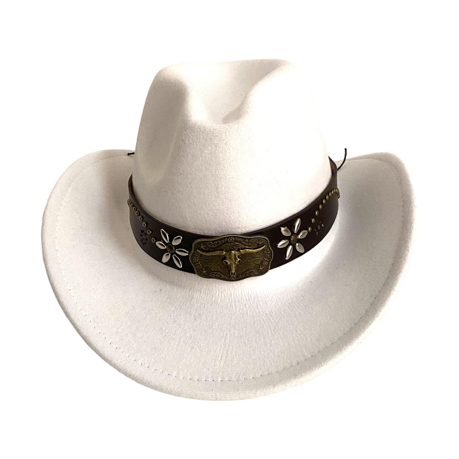 Vintage Western Cowboy Hat Classic Western Cowboy Hats Western Style Cowboy Cowgirl Hats for Travel Fishing Hiking Summer