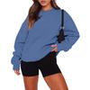 Women's Fashion Long Sleeve Crewneck Sweatshirt Top for Casual Everyday Wear