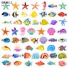 10 30 50Pcs Cute Fish Stickers Animals Hand Account Material Mobile Phone Laptop Luggage Skateboard Waterproof Graffiti Stickers