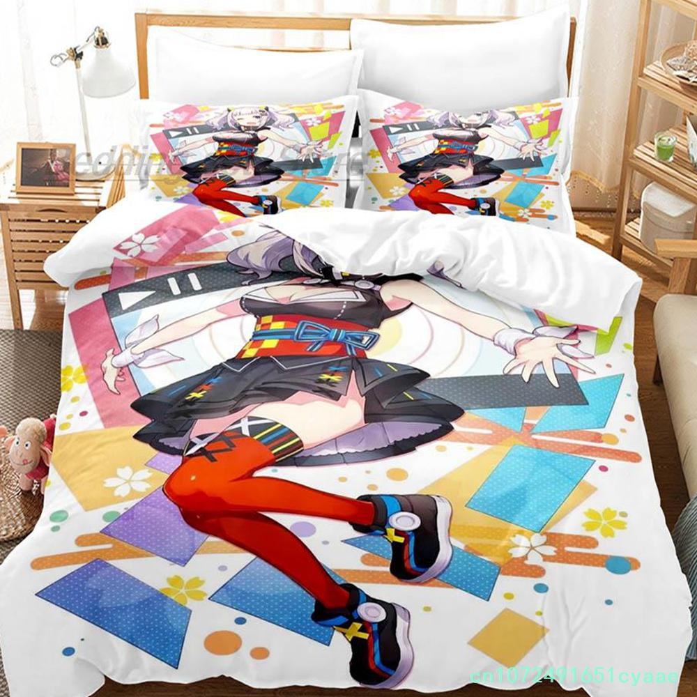 New Nyubara Reona Bedding Set Single Twin Full Queen King Size Bed Set Aldult Kid Bedroom Duvetcover Sets 3D Print Anime