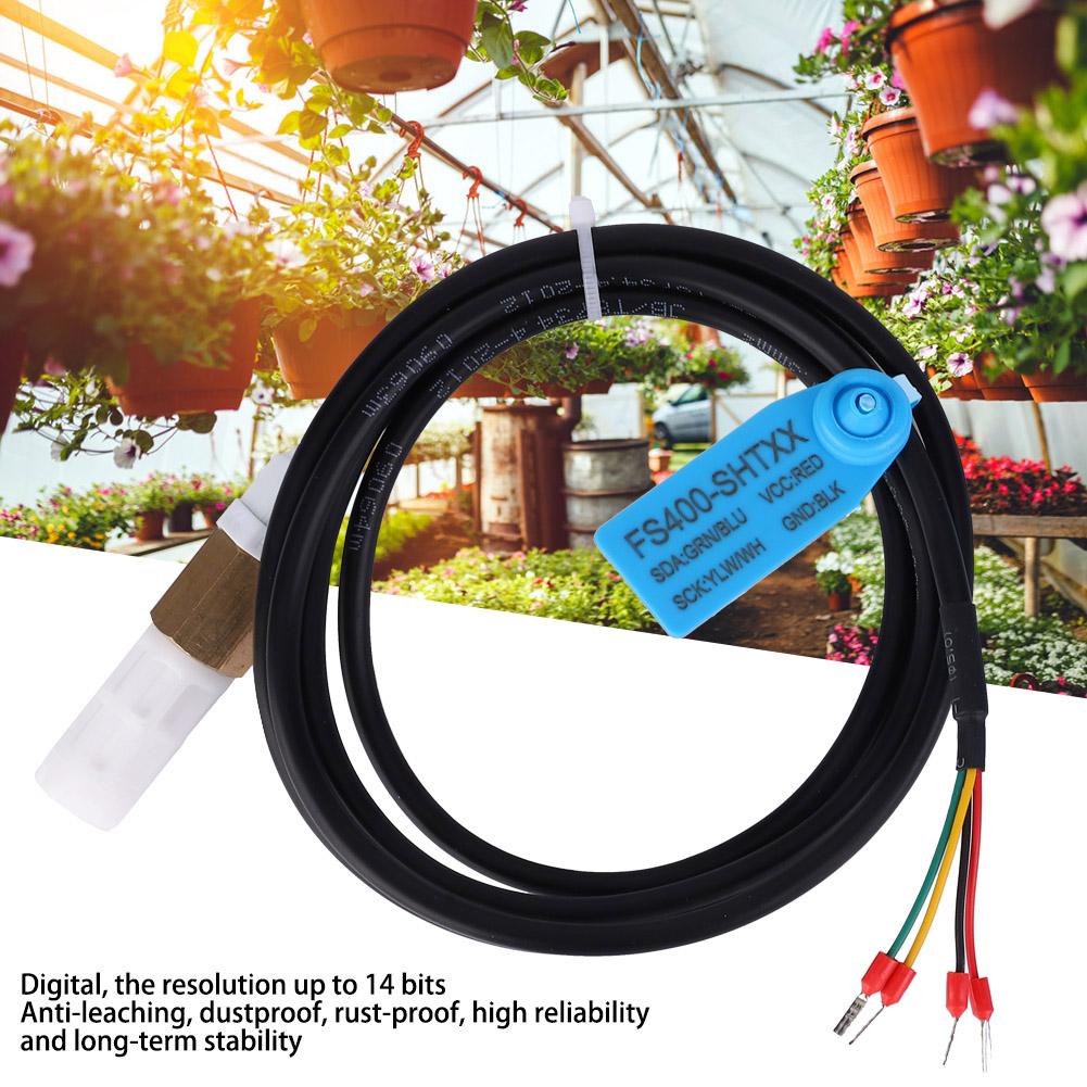 Digital Temperature Humidity Sensor Copper Plastic Housing High Accuracy for Soil (SHT30)