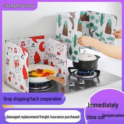 Paraspruzzi pieghevole in alluminio per fornello