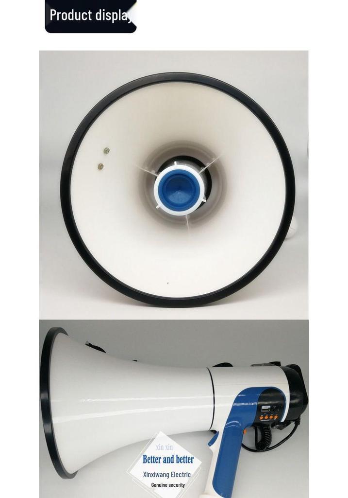 100W High Power Handheld Megaphone with Loud Volume and Large Horn