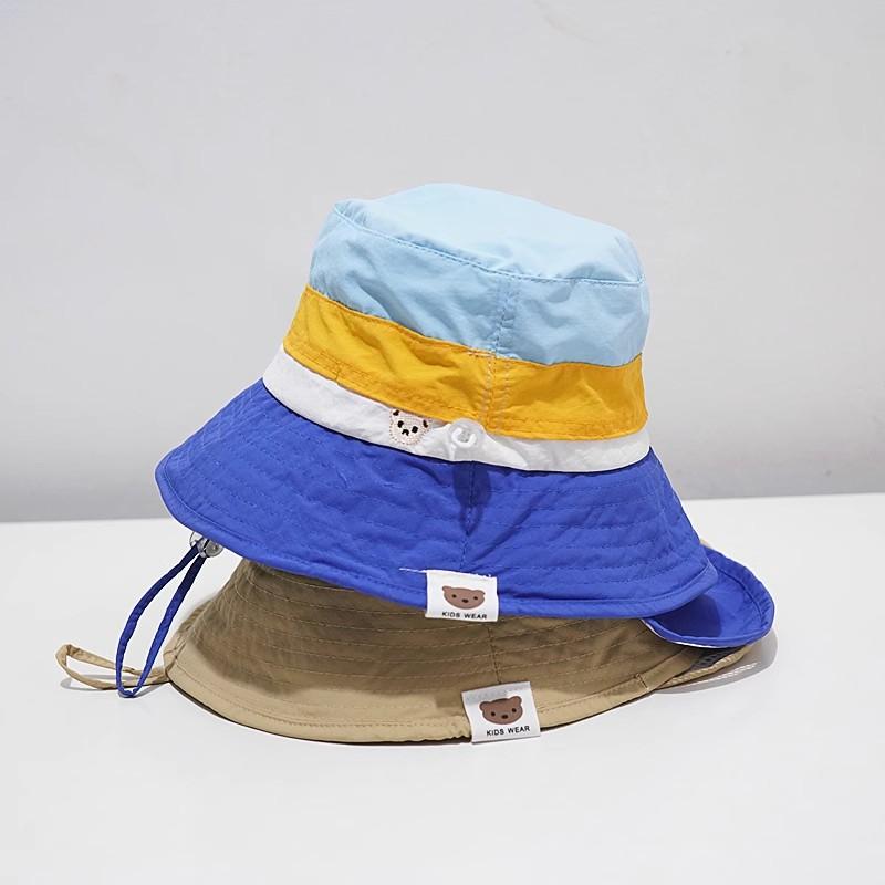 Kids Summer Mesh Sun Hat Breathable UV Protection Bucket Cap for Boys Girls Students Outdoor Yellow Shade