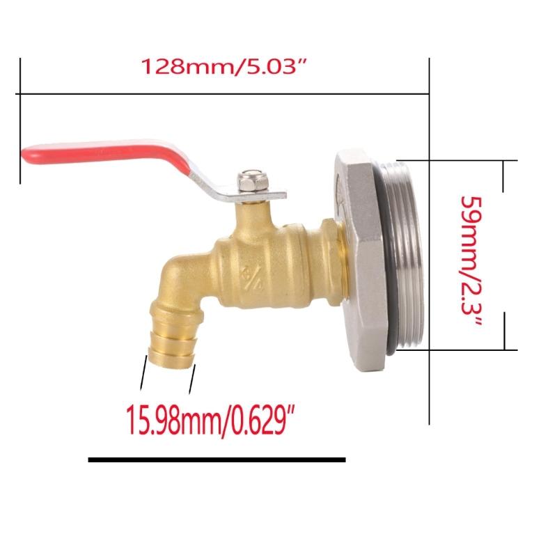 Gardens Irrigation Brasses Faucet Tank Water Tap Single Outlet Valves Replacement Antifreeze Outdoor Balconies Accessory