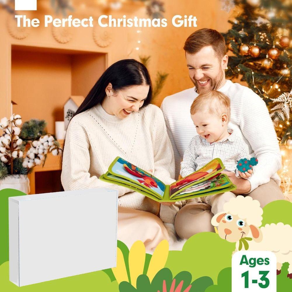 Stereoscopic 3D Quiet Activity Book Life Skills Farm Animal Story Busy Book Baby Cloth Book Girl