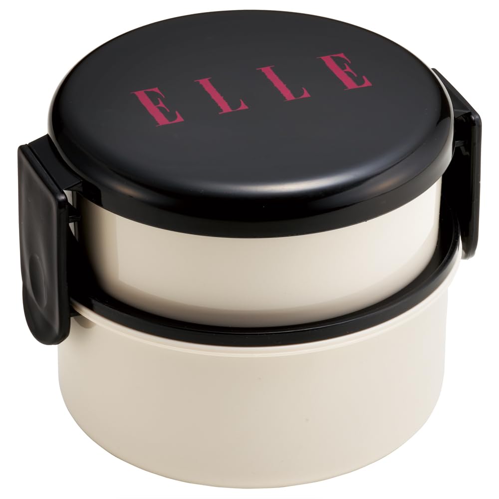 

Skater ELLE 500ml Bento Made in Japan ONWR1AG-A Box, 2-Tier, Round, Antibacterial,