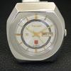 AUTOMATIC VINTAGE RICOH R31 JAPAN MENS SILVER COLOR DIAL WATCH A701923-5 R207-a701923