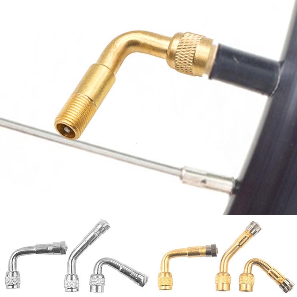 45/90/135 Degree Angle Brass Motorcycle Bent Valve Adaptor Tyre Tube Valve Extension Adapter for Car Truck Motorcycle Cycling Accessories