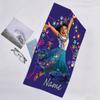 1pc Princess8 Beach Towel with Custom Name, Beach/Swimming/Bath/Picnic/Camping Towel, Suitable for Seaside Beaches