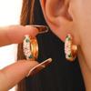 Korean Chinese Style Earrings Traditional Hoop Ear Buckle  Gifts for Women Girl