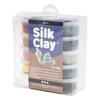 Pâte à modeler - Silk Clay - Assortiment de 10 pots - 40 g chacun - Multicolore - Douce et légère