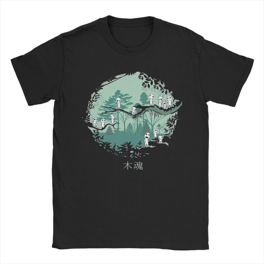 Unisex TShirt Susuwatari Soot Sprites MMononoked Vintage 100 Cotton Tee Shirt Short Sleeve Aways Princessed T Shirt Clothing