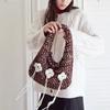 Clover Knit Bag - Brown