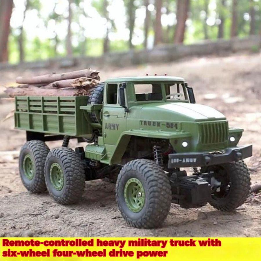 High-Standard 6Wd Rc Army-Design Premium-Quality Transport-Truck Superior-Grade / Off-Road High-Standard Remote Top-Grade Control High-Standard
