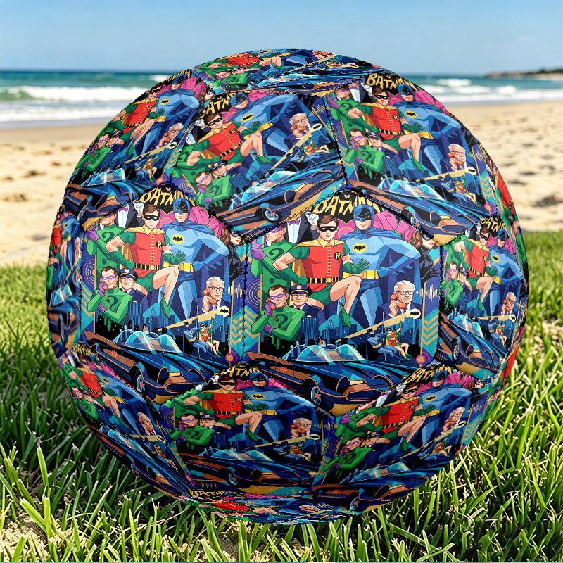 Batman Print Size 5 Soccer Ball, PU Wear Resistant Football for Match Training and Daily Practice, Birthday Gift for Soccer Fans