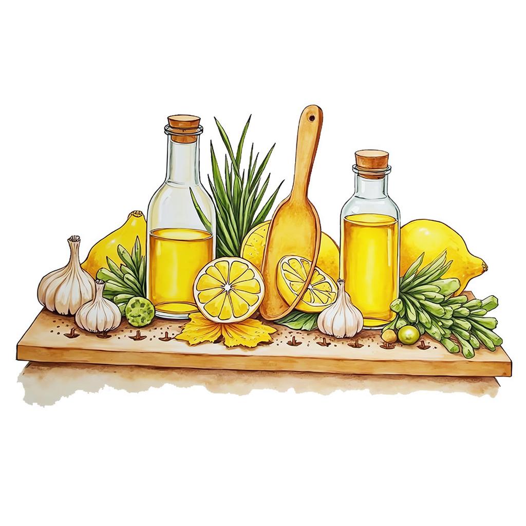 Lemon and Honeys Theme Sticker Reusable Kitchenware Shelf Pattern PVC Decal For Easy Application Wall Window Door Decors