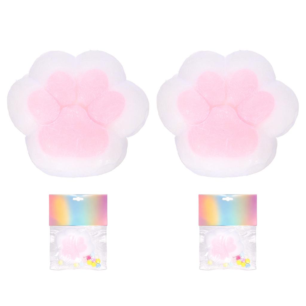 1/2Pcs 3" Cat Paw Squeeze Toy Cute Cat Paw Sensory Toy Soft Funny Fidget Toy Perfect For Stress Relieving Party Favors Gifts