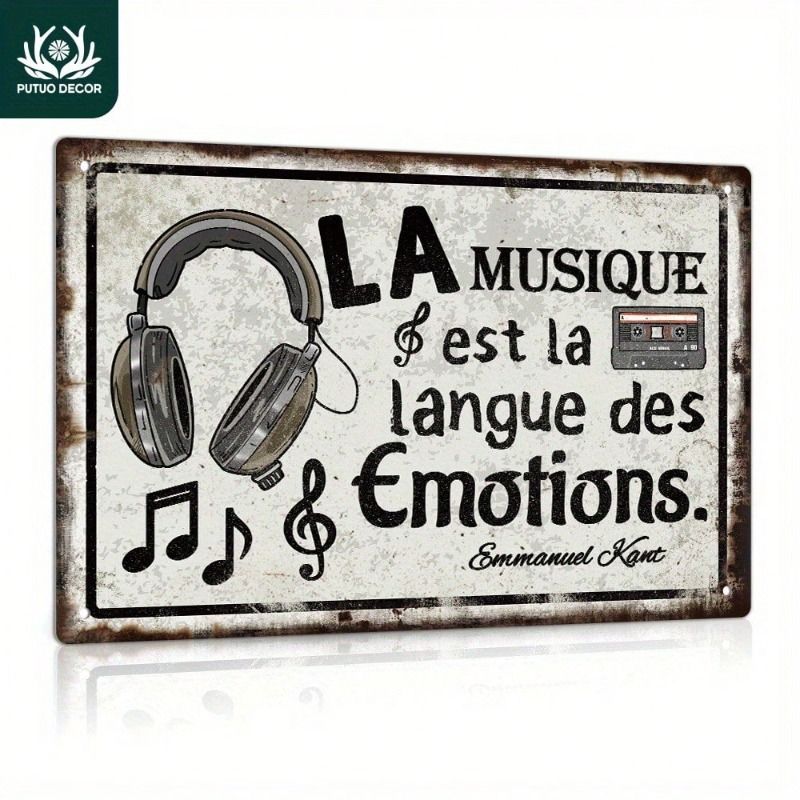 Vintage Style Metal Decorative Painting for Bars Cafes Garages