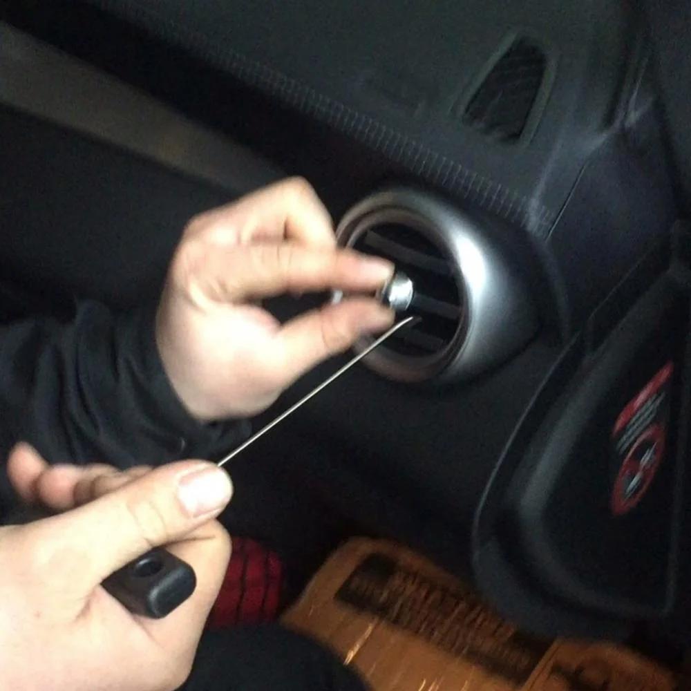 2 Stück Auto Ausziehhaken T-Griff Tachometer Entfernung Ziehinstrument Extraktor Zubehör Demontagewerkzeug Für Mercedes Benz