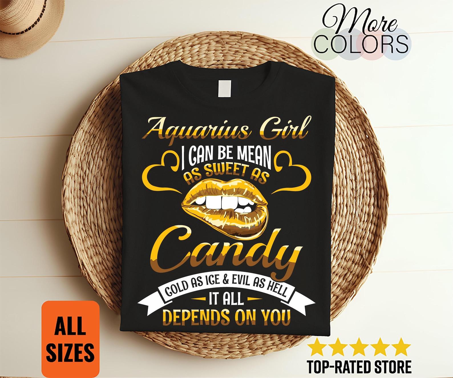 Aquarius Girl Traits Facts Horoscope Zodiac Astrological Sign Funny T-Shirt, Born January 20 - February 18 Gifts, Birthday Christmas Present 130