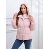 Cotton clothes women's winter European and American style large size women's clothing hooded waist drawstring cotton clothes women