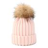 2025 Winter Warm Baby Knit Hat with Double Pom Pom Cachmier Beanie for Toddler 3D Embroidered Winter Accessory