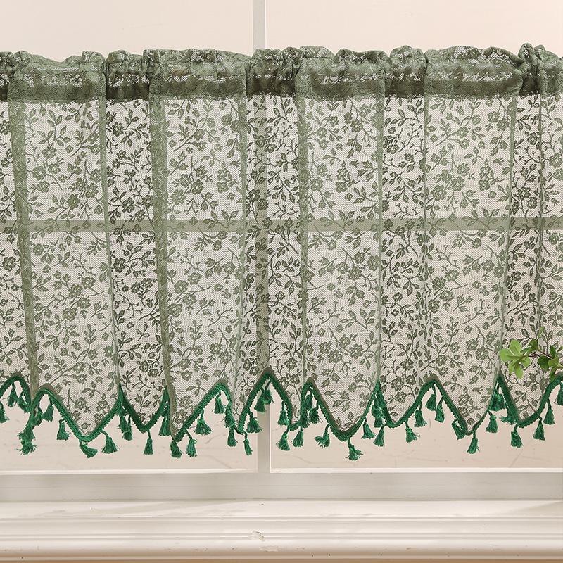 Malý japonský bavlněno-lněný gázový závěs: Závěs do ložnice a kuchyně nebo dveřní závěs