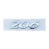 3d ABS Chrome Black  408 206 207 301 307 508 308 Emblem Letters Nameplate Number Sticker Car Trunk Badge Decal Accessories