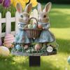 Weather Proof Acrylic Rabbit Lawn Sign Animal Stake Perfect For Easter Party Decorations And Garden Display