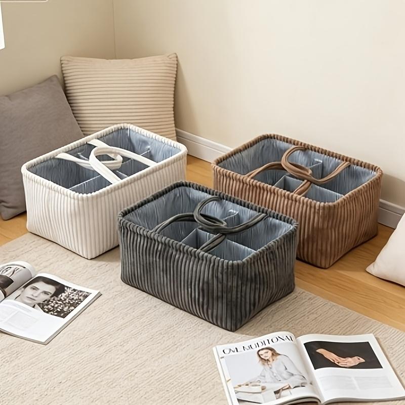 Multifunctional Mommy Diaper Large Compartments Store Diaper Clothes Portable Handheld Supply Storage Basket Outdoor Travel Use