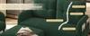 Sada 3 kusů šňůry: Křeslo, Taburet & Dvousedačka, Boční kapsa, Rám z ocelových trubek, Mimořádně měkké opěradlo, Hluboké sedadlo, Modulární, Obývací pokoj, Smaragdově zelená