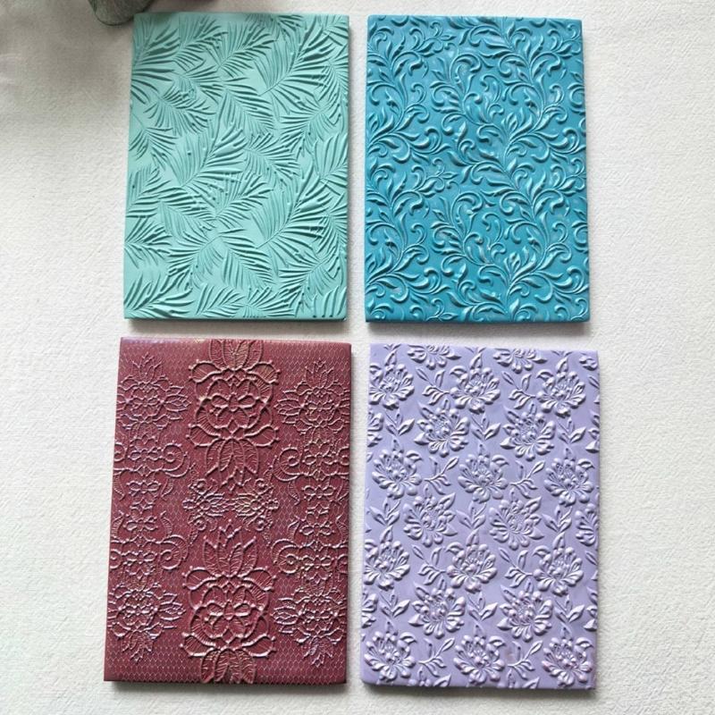 Silikon-Texturübertragungswerkzeug für künstlerische Polymer-Ton-Ohrringe und Schmuckherstellung